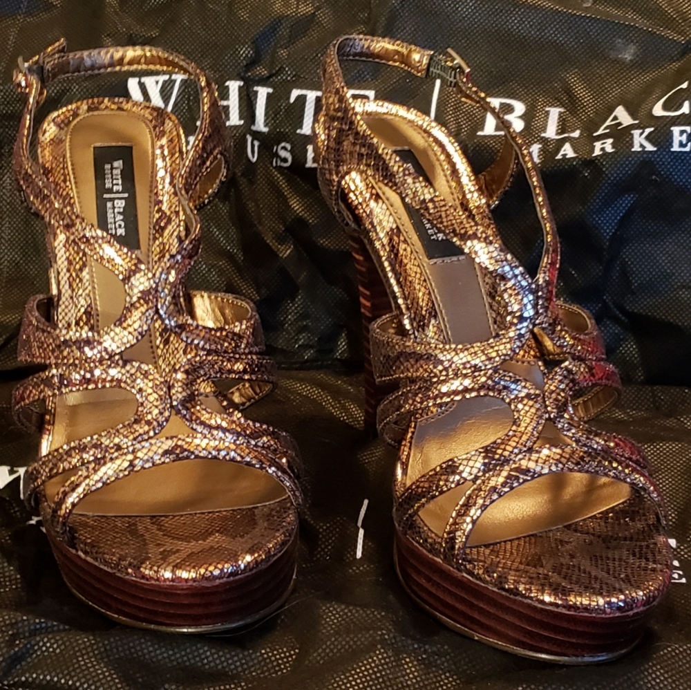 NEW WHBM "Karley" Sexy Heeled Platform Sandals